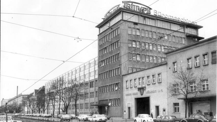 1979 war noch groß "Triumph" auf dem Turm an der Fürther Straße zu lesen ...