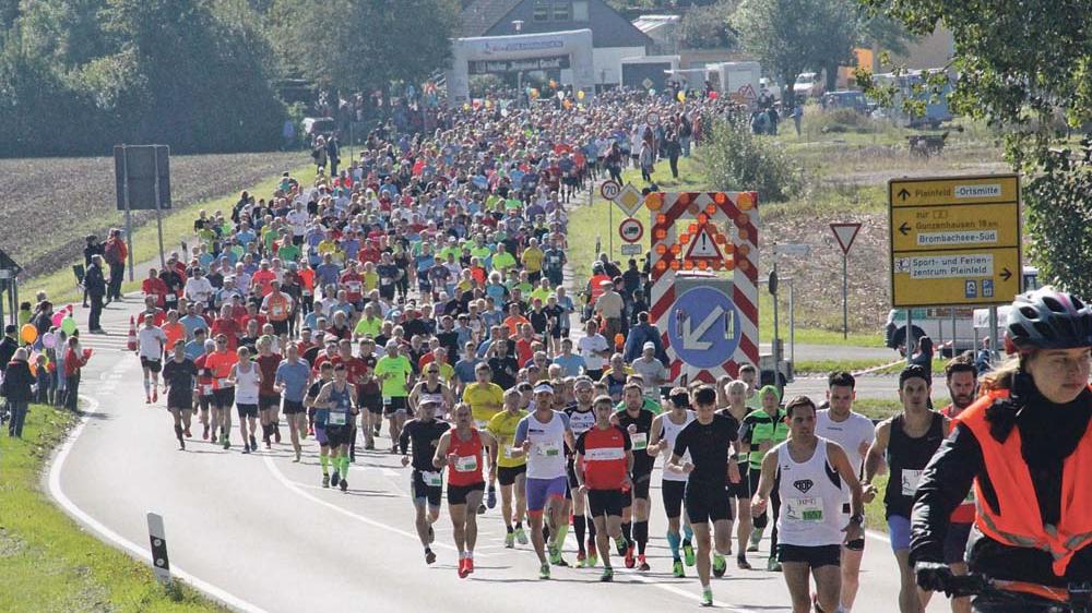Seenlandmarathon lockte Tausende Läufer nach Pleinfeld