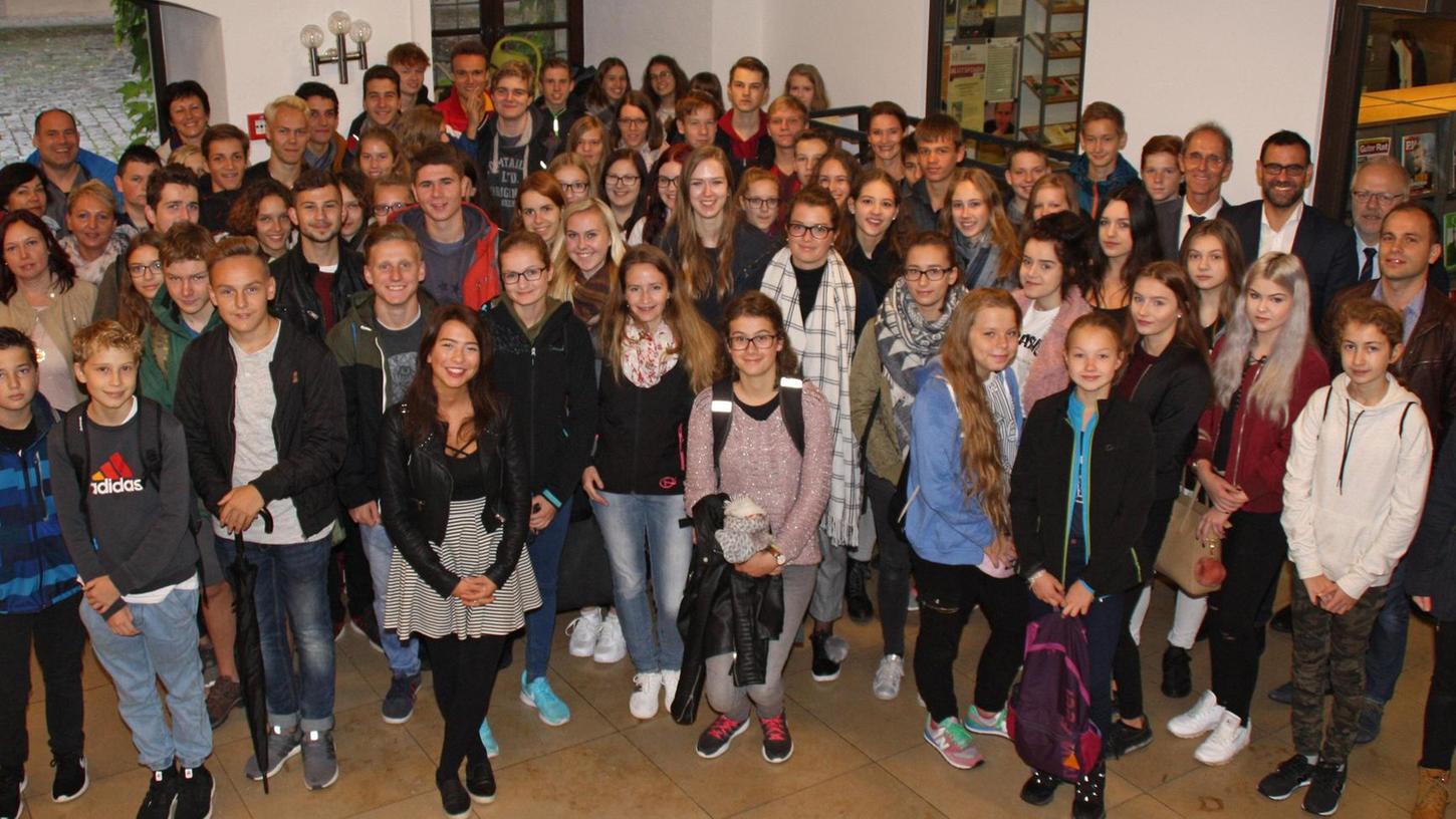 Austausschüler aus Polen und Tschechien in Roth zu Gast