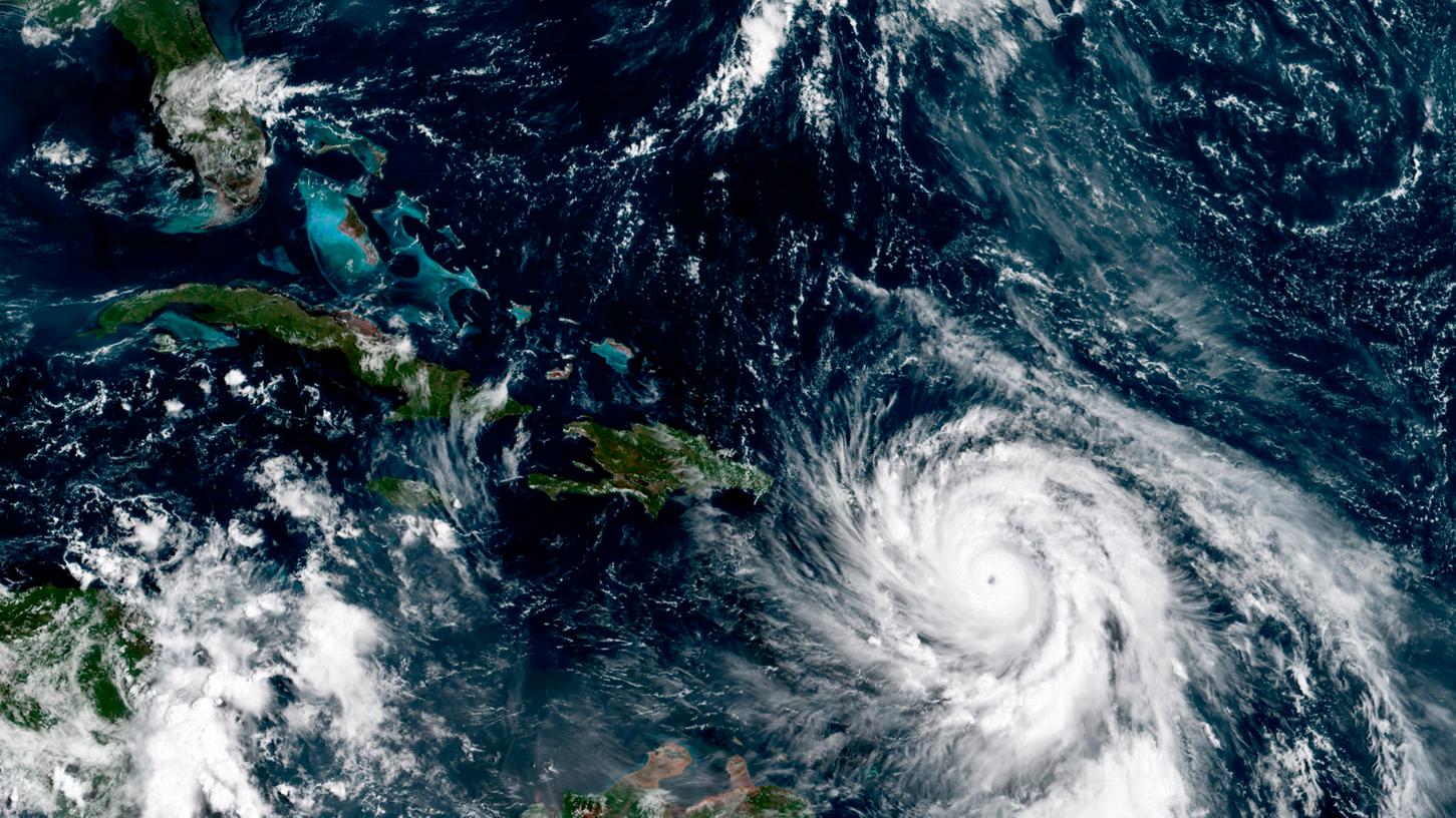 Mit Windgeschwindigkeiten von bis zu 260 Kilometern pro Stunde zog "Maria" auf Puerto Rico zu.