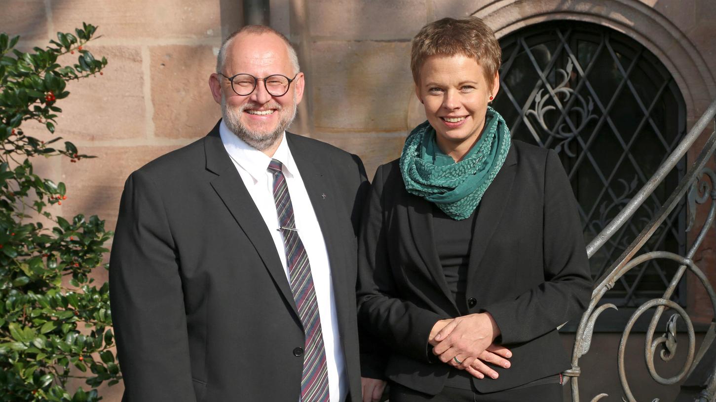 Pfarrer Matthias Ewelt sitzt seit kurzem mit Sprecherin Gudrun Dreßel gemeinsam im Vorstand der Stadtmission Nürnberg.
