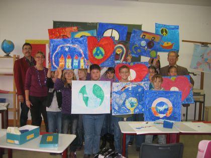 Gemeinsam Fur Den Frieden Malen Hochstadt Nordbayern