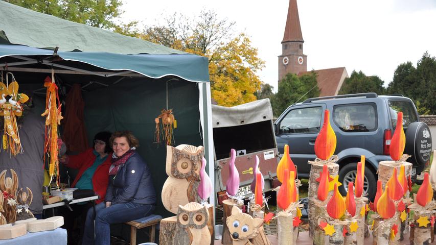 Herbstmarkt 2017 in Haundorf: Kunsthandwerk und Hitzplotz