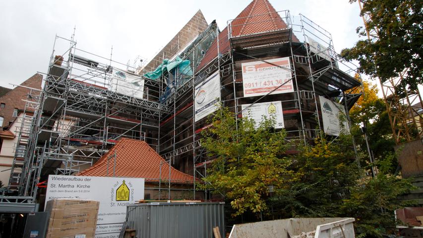 Mit Decke aus Tannenholz: So läuft der Wiederaufbau der Marthakirche