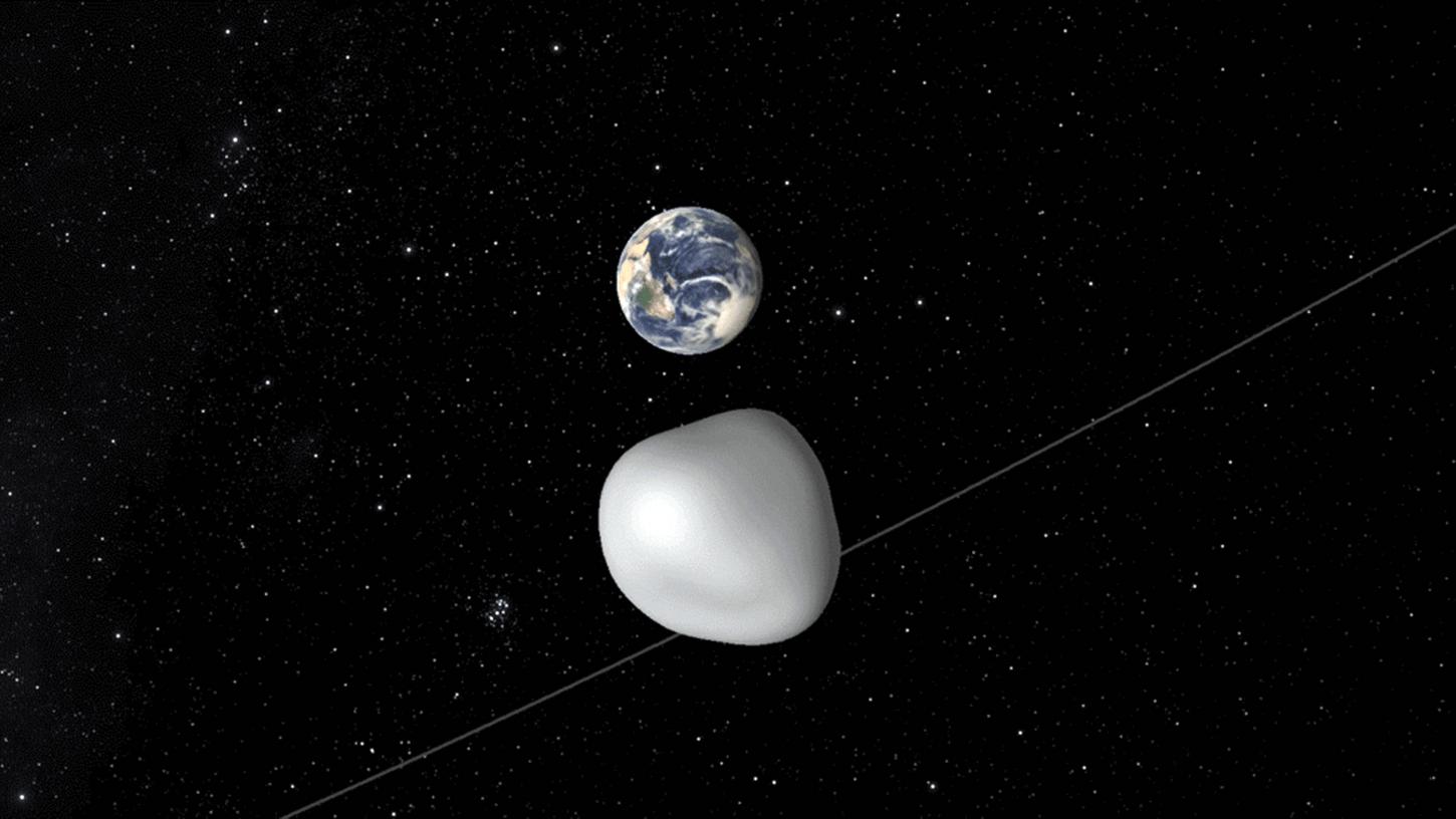 Näher als der Mond: In verhältnismäßig geringem Abstand flog ein Asteroid am Donnerstag an der Erde vorbei.