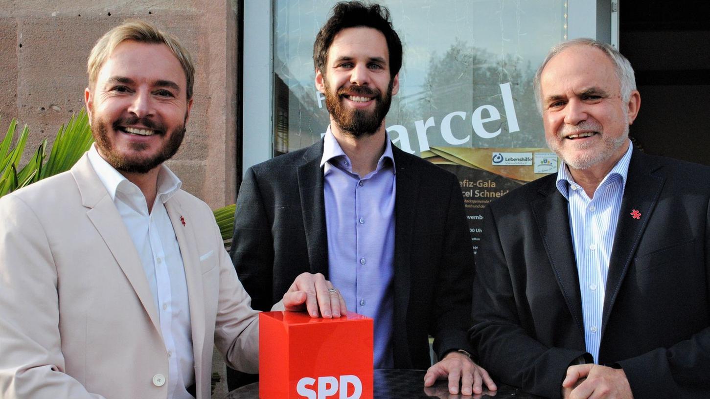 Dream-Team der Kreis-SPD (von links): Marcel Schneider, Sven Ehrhardt, Herbert Eckstein.
