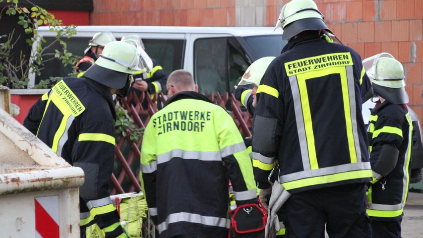 Qualm und Flammen: Kellerbrand in Zirndorf sorgt für Aufsehen