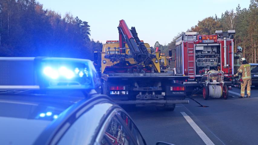 Überholmanöver auf A73 bei Bamberg endet mit Auffahrunfall
