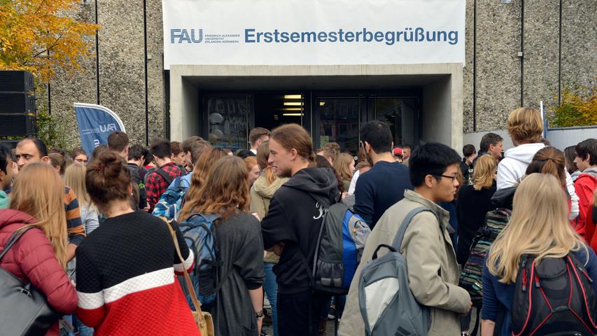 3500 Studenten für die FAU: Die Erlanger Uni begrüßt ihre 