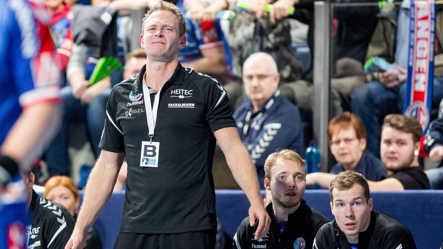 Wartet weiterhin auf seinen ersten Erfolg als Trainer des HC Erlangen: Der ehemalige HCE-Profi Tobias Wannenmacher.