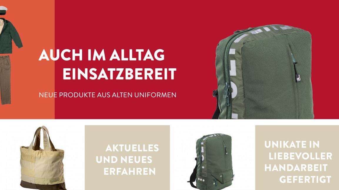 Alte Uniformen der bayerischen Polizei werden zu Taschen