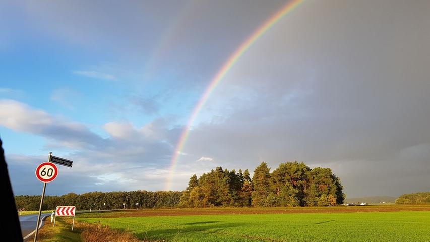 Leserfotos: Traumhafter Regenbogen begeistert die Region