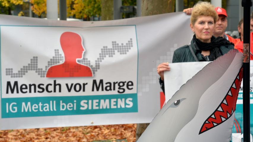 Erlangen: Siemens-Mitarbeiter protestieren gegen Stellenabbau