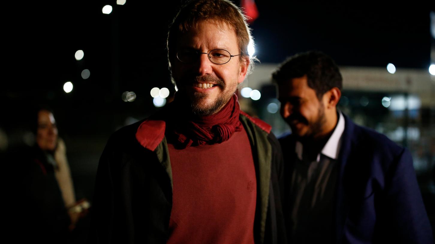 Nach seiner Freilassung in der Türkei kehrte Peter Steudtner am Donnerstagabend nach Berlin zurück.