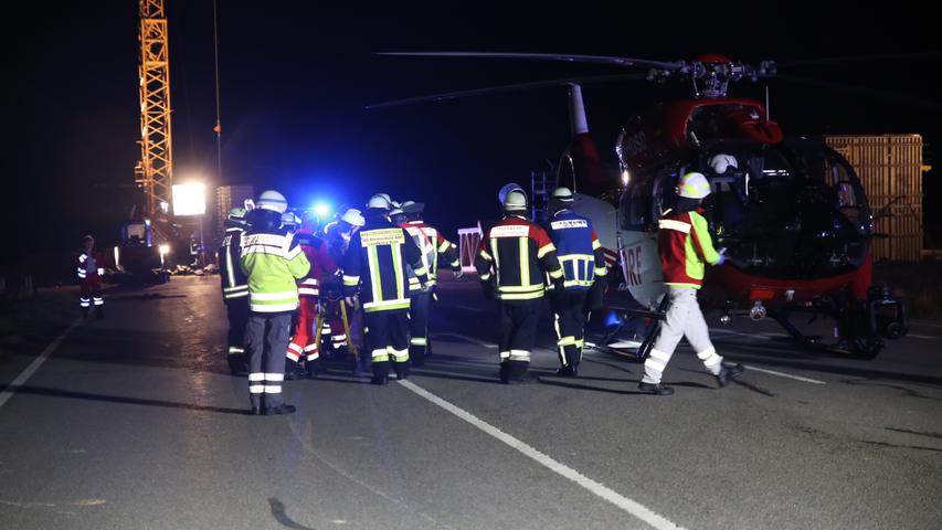Unfall bei Georgensgmünd: 20-Jährige mit Rettungshubschrauber abtransportiert