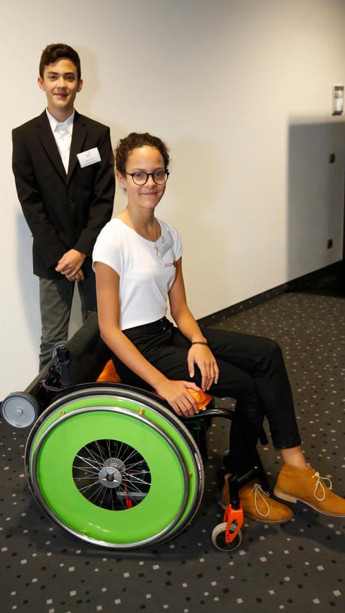 Der intelligente Rollstuhl von Marla und Silvan Laidler.