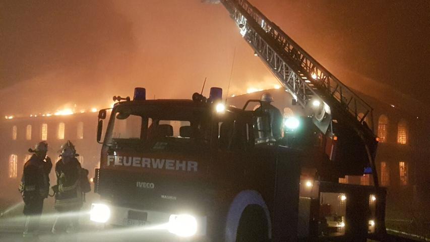 Brand einer Lagerhalle in Dietfurt
