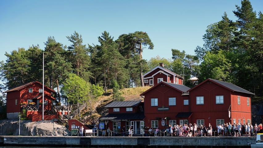 Fjäderholmen ist eine von den 30.000 Inseln im Schärengarten von Stockholm.