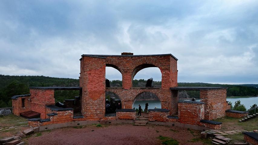 Alte russische Festung Notvikstornet in der Nähe von Bomarsund auf Åland Archipel zwischen Finnland und Schweden