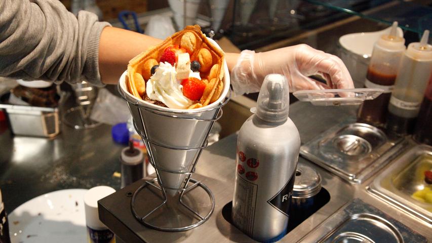 Heißes Eis: In Erlangen gibt's jetzt Bubble Waffles