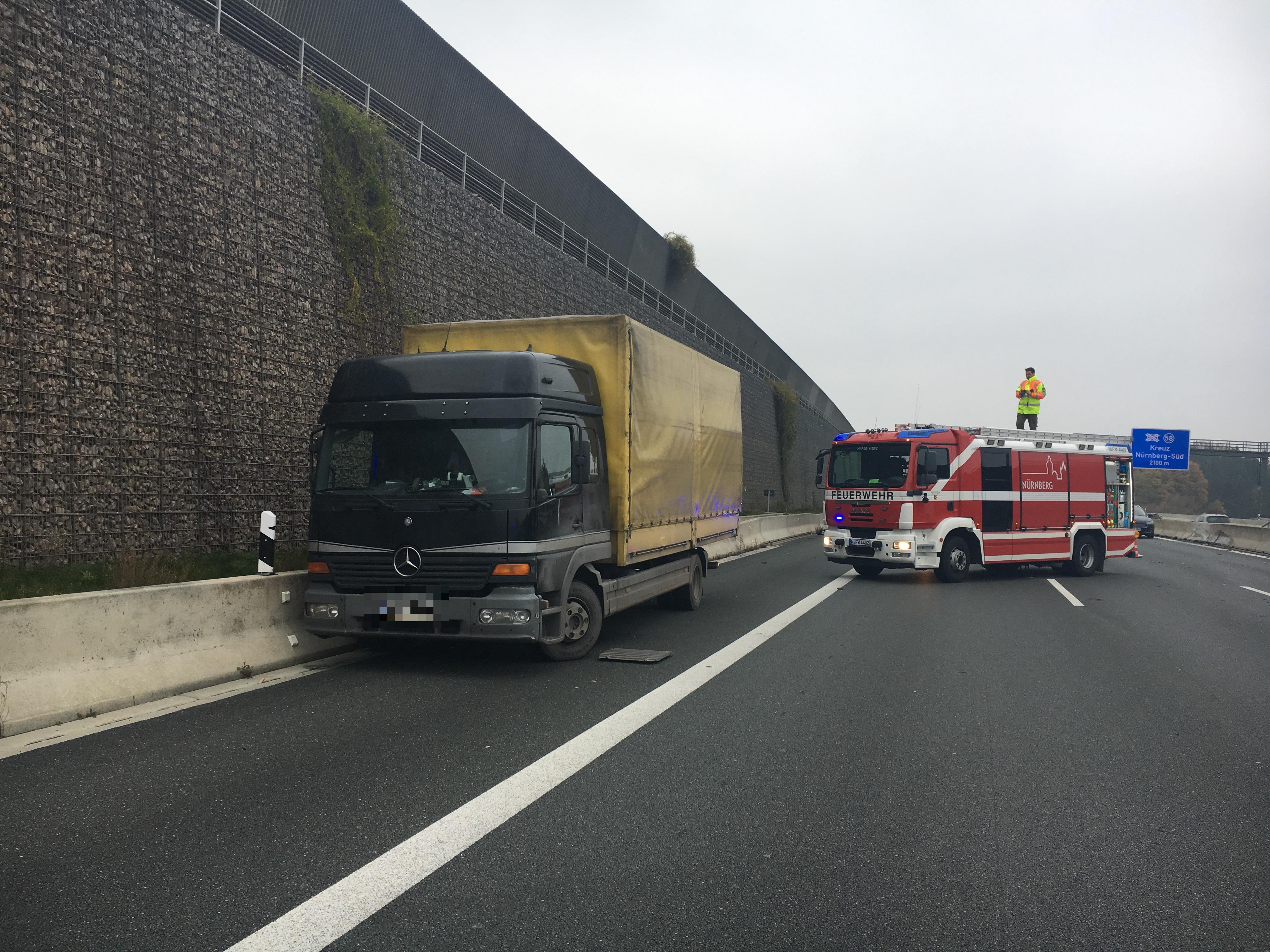 Unfall Auf Der A6: Lastwagen Krachen Ineinander | Nordbayern