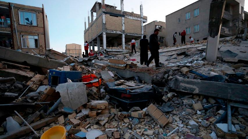Schweres Erdbeben im Iran und Irak: Hunderte Tote