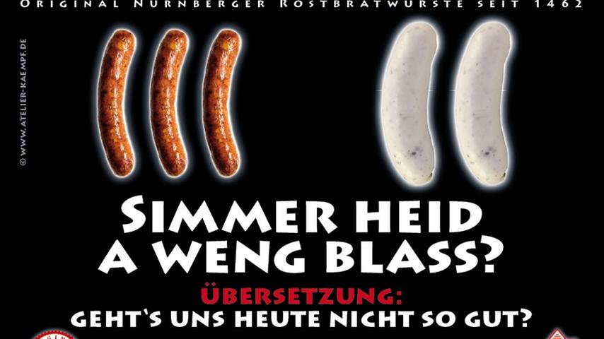 Kreative Nürnberger: Die Bratwurst zum Schmunzeln