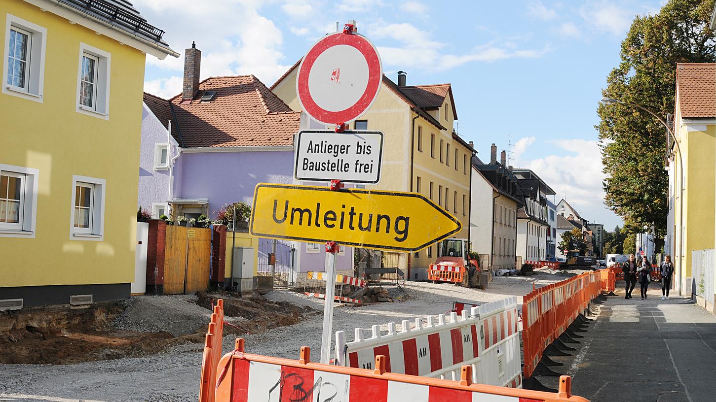 Dreikirchenstraße in Forchheim für Autofahrer gesperrt
