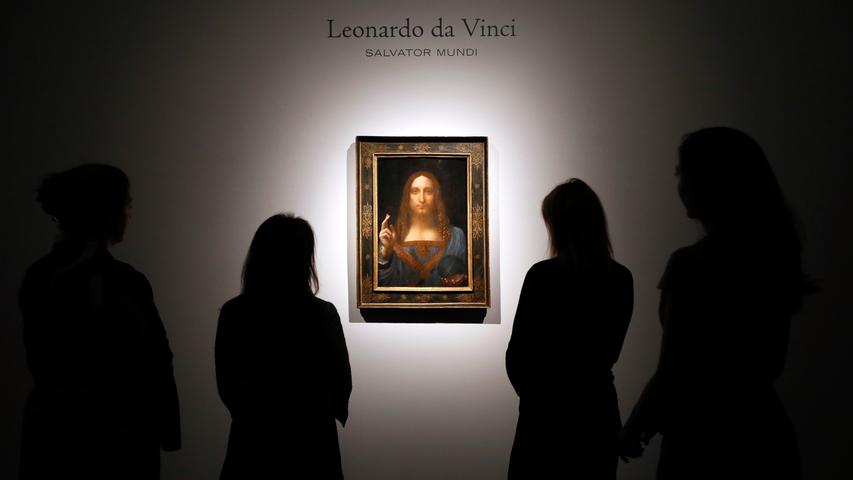 Leonardos „Salvator Mundi“ schlägt alle bisherigen Rekorde. Es ist das Bild, das auf einer Auktion den bislang höchsten Preis (450 Millionen US-Doller) erzielt hat.