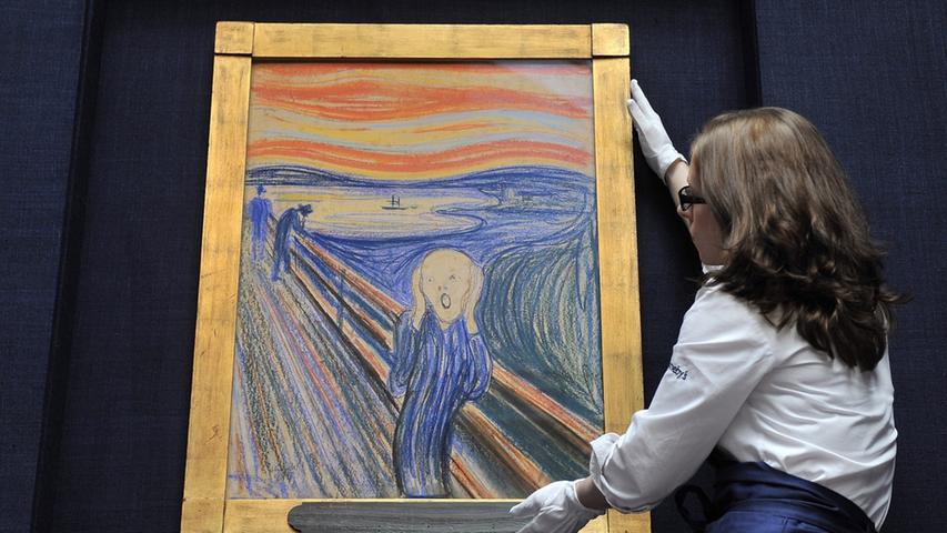 Auf Platz fünf steht mit 119,9 Millionen Doller eine Version von Edvard Munchs "Der Schrei". Sie kam 2012 unter den Hammer.