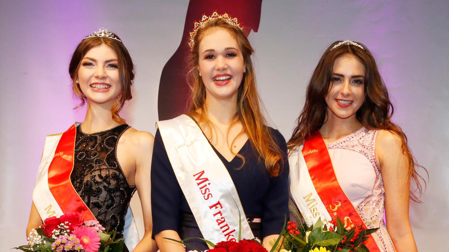 Die strahlenden Siegerinnen bei Miss Franken Classic 2018.