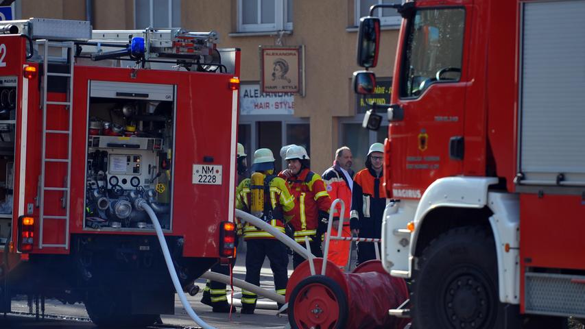 Feuerwehreinsatz in der Hallstraße