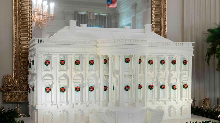 Kugeln und Candy: So pompös ist die Weihnachtsdeko im Weißen Haus