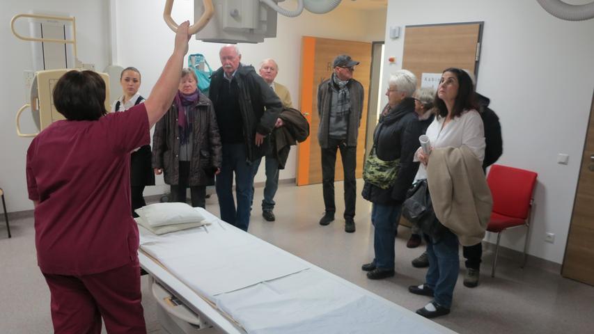 Alle 15 Minuten begann eine Führung durch die Röntgen-Abteilung des Klinikums Altmühlfranken Gunzenhausen. Elke Ernst informierte, was dort alles geleistet wird.