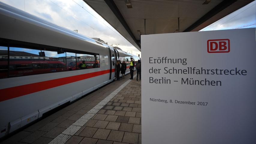 Eröffnung der Schnellfahrstrecke: ICE-Sonderzug startet in Nürnberg