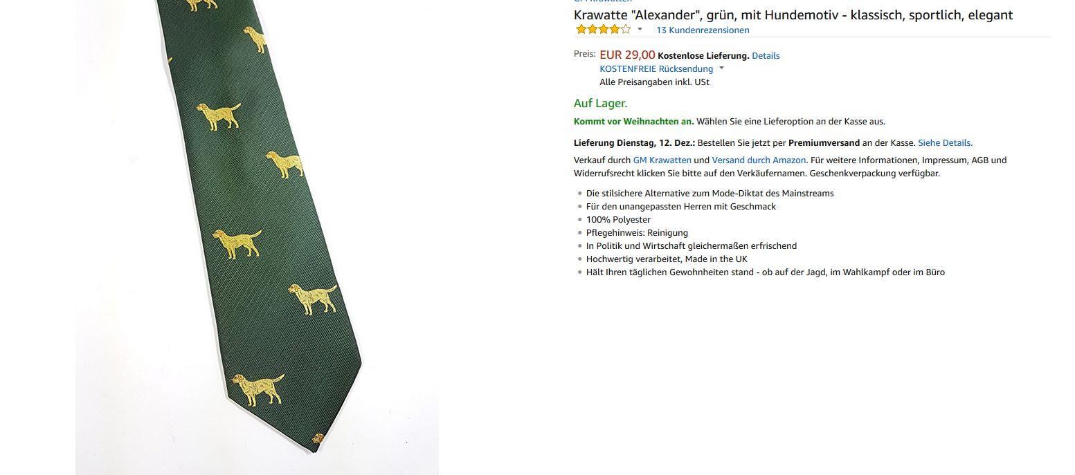 Auf Amazon Gibt S Jetzt Alexander Gaulands Hundekrawatte Zu Kaufen Politik Nordbayern De