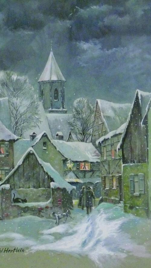 Der Kunstmaler Michl Hertlein hat der Nachwelt zahlreiche Bilder aus Gunzenhausen und der Region hinterlassen. Auch seine "Winterlandschaften" aus Gunzenhausen sind bei Sammlern begehrte Motive.