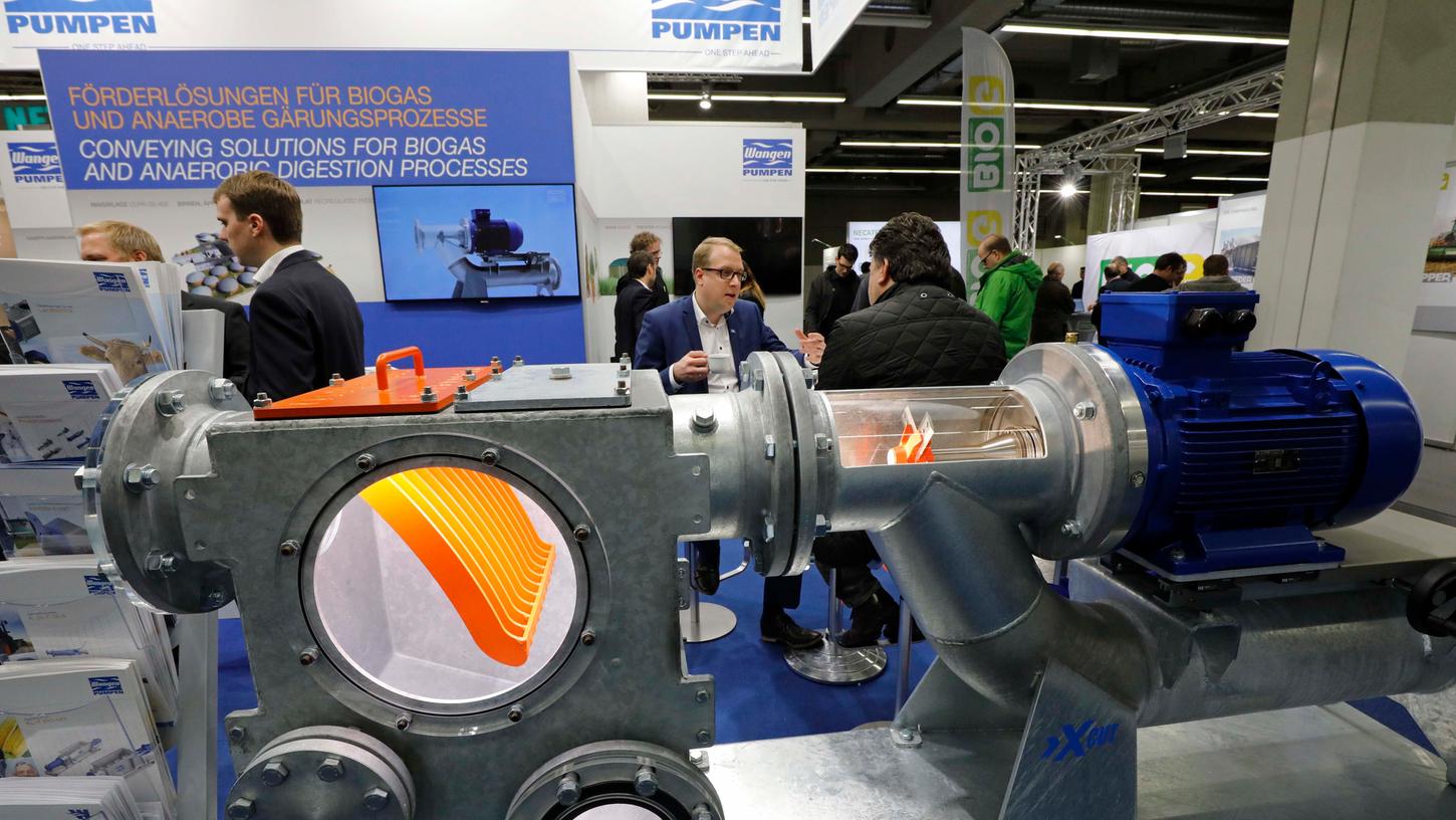 Noch bis Freitag präsentieren 253 Firmen ihre Produkte auf der Fachmesse Biogas in Nürnberg.