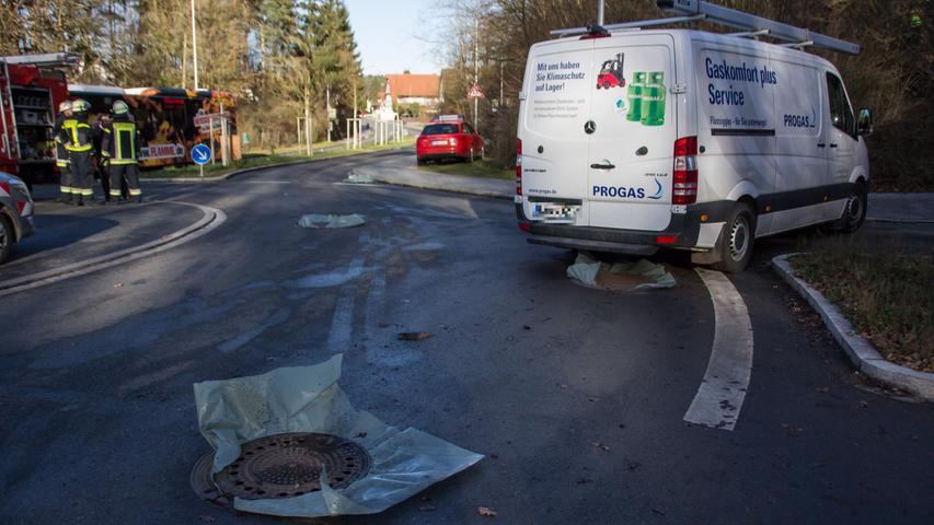 Gasaustritt in Weiherhof: Kindergarten evakuiert - Ortsteil gesperrt