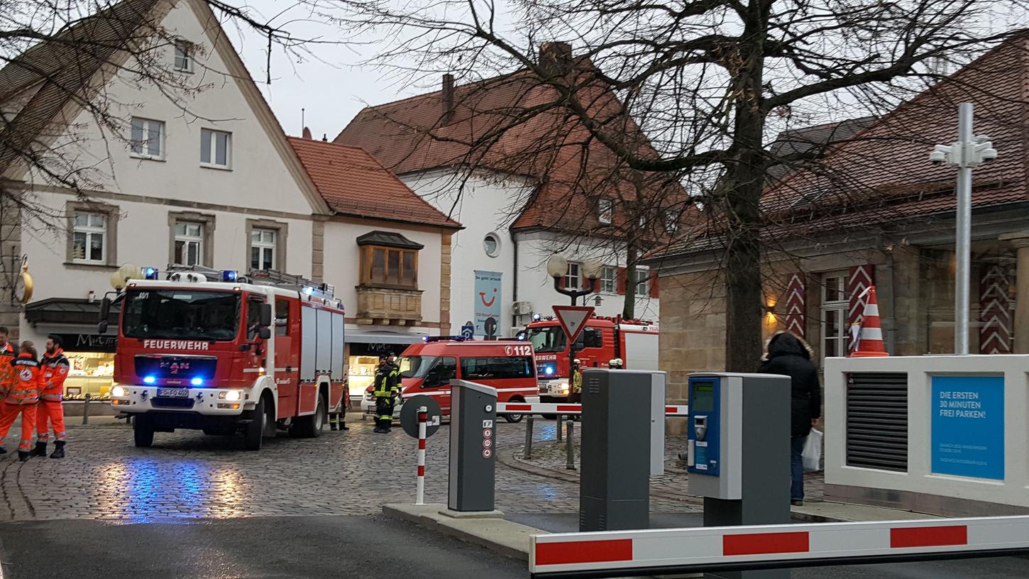 Feuerwehreinsatz am Forchheimer Paradeplatz