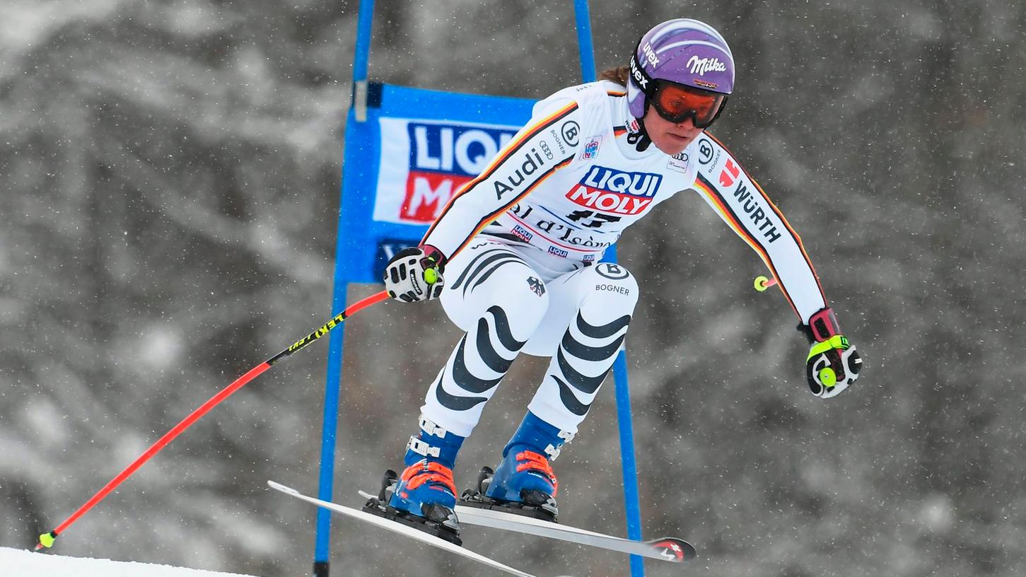 Viktoria Rebensburg musste sich in Val d'Isére mit Rang sieben zufrieden geben.
