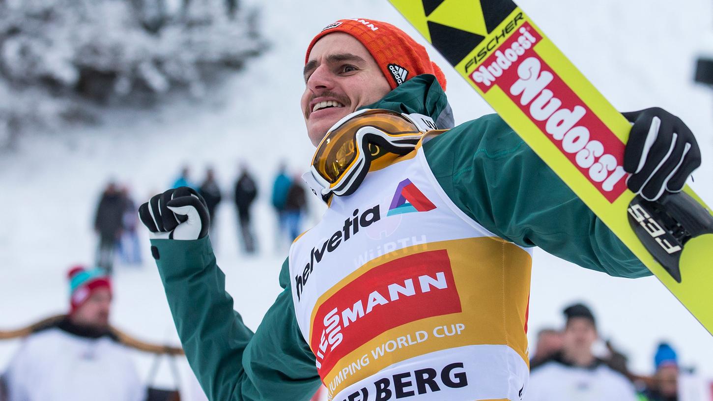 Siegte im schweizerischen Engelberg und ist vor der Vierschanzentournee gut drauf: Skispringer Richard Freitag.