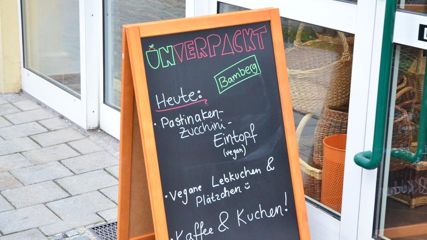 Einkaufen mit einem guten Gewissen und im Anschluss dort einen Kaffee trinken oder die Tagessuppe probieren kann man seit dem vergangenen Wochenende in der Luitpoldstraße in Bamberg. Zwei junge Unternehmerinnen haben einen Unverpackt-Laden eröffnet und mit viel Liebe zum Detail eingerichtet - ein Einkaufserlebnis der besonderen Art.