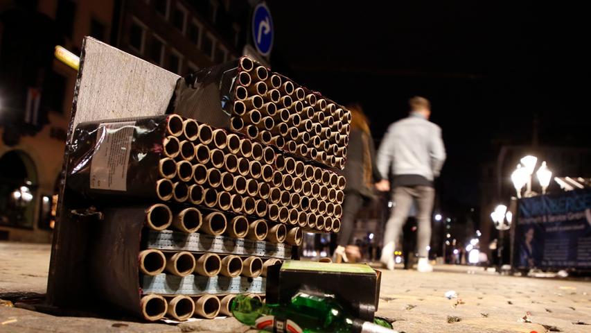 Weg mit dem Silvester-Müll: Sör räumt Nürnbergs Straßen auf