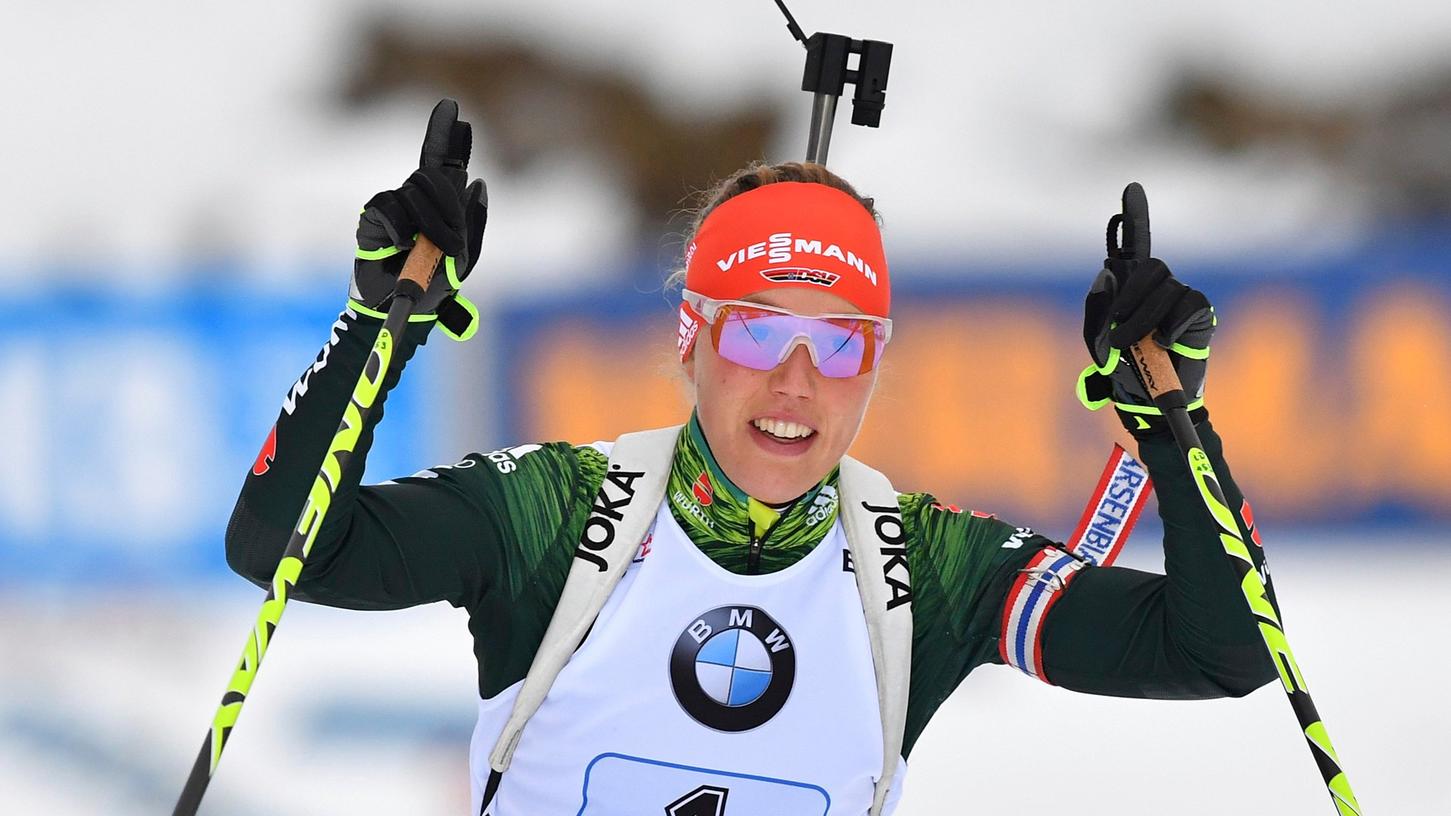 Rechtzeitig fit: Weltmeisterin Dahlmeier startet in Oberhof