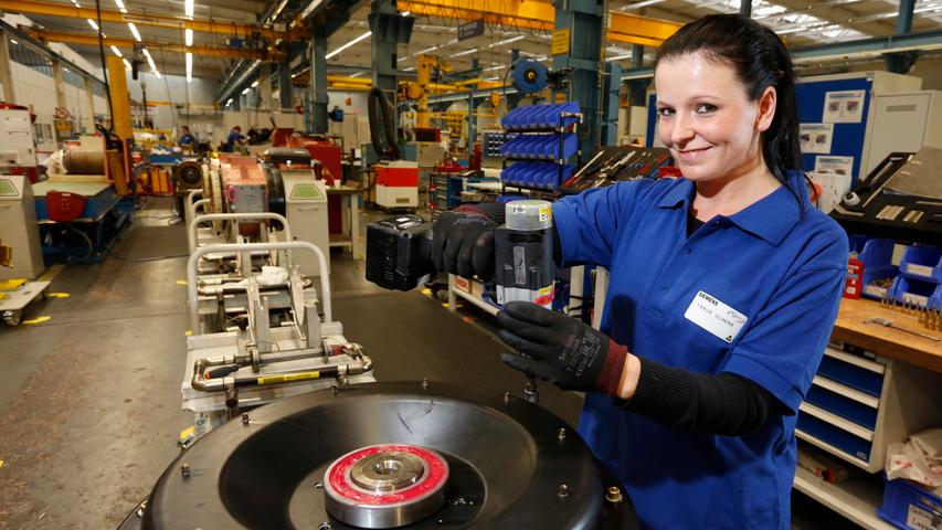 Im Siemens-Werk an der Vogelweiherstraße in Nürnberg werden Umrichter, Motoren und Antriebe entwickelt und gefertigt.