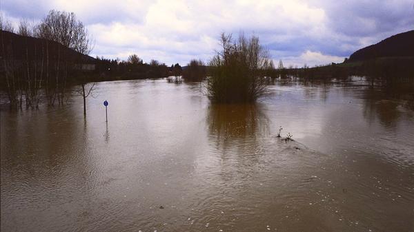 Dass die Altmühl in und rund um Treuchtlingen über die Ufer tritt, ist nichts Neues. Vor allem früher, als der Fluss noch begradigt und in ein enges, künstliches Bett gepresst war, stieg das Wasser bei Schneeschmelze und Dauerregen manchmal bis weit in die Hauptstraße. Und auch aus den Bächen oder vom Patrich drohte bisweilen nasses Ungemach. Das zeigen einige unserer Archivaufnahmen aus den 1950er bis 2010er Jahren eindrucksvoll - hier aus den 1990er oder 2000er Jahren.