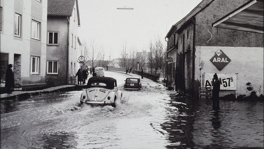 Hochwasser in Treuchtlingen - damals und heute