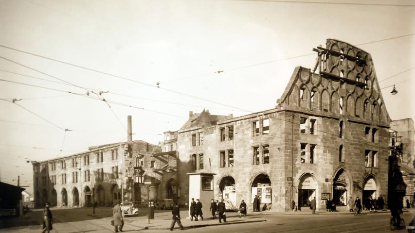 Schwer zerstört wurde das einstige Zollgebäude im zweiten Weltkrieg. 