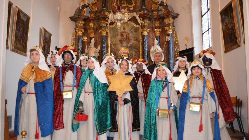 Erfolgreich unterwegs waren auch die Sternsinger der Pfarrei Meckenhausen.